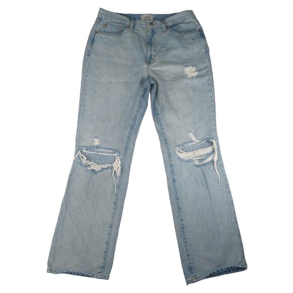 BDG Mid-rise Boot Cut Jeans Women's Size 31 Light Wash‎ Rigid Denim Distressed - Picture 1 of 10